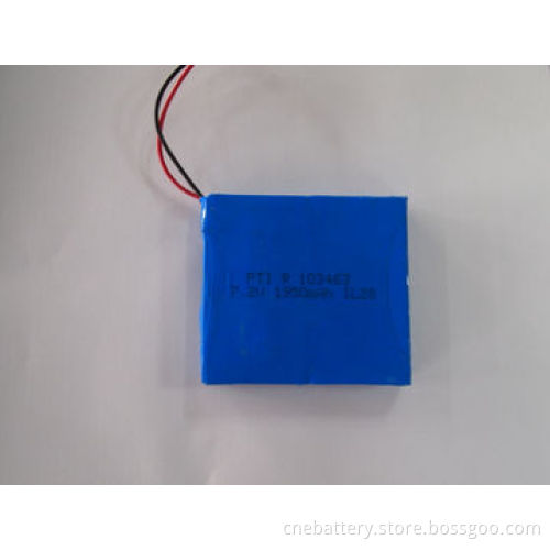 7.4V/1,950mAh Lithium Rechargeable Polymer Battery Pack for Electric Products